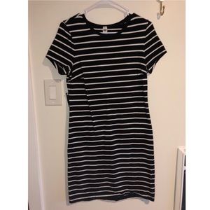 Striped Short Sleeve Dress